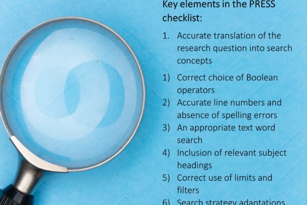 The importance of peer-review for your search strategy