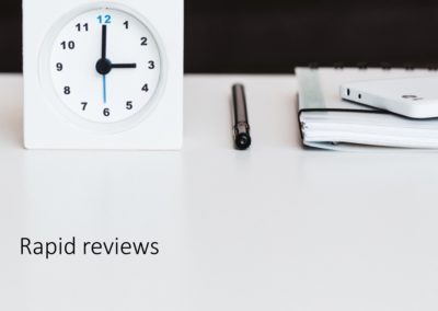 Rapid reviews: what you need to know