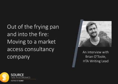 Out of the frying pan and into the fire: Moving to a market access consultancy company